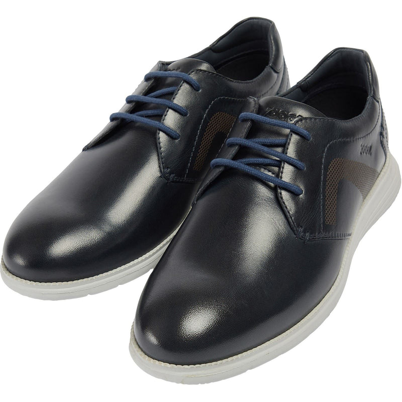 Pod Aston Chaussures À Lacets En Cuir Pour Hommes, Bleu Marine