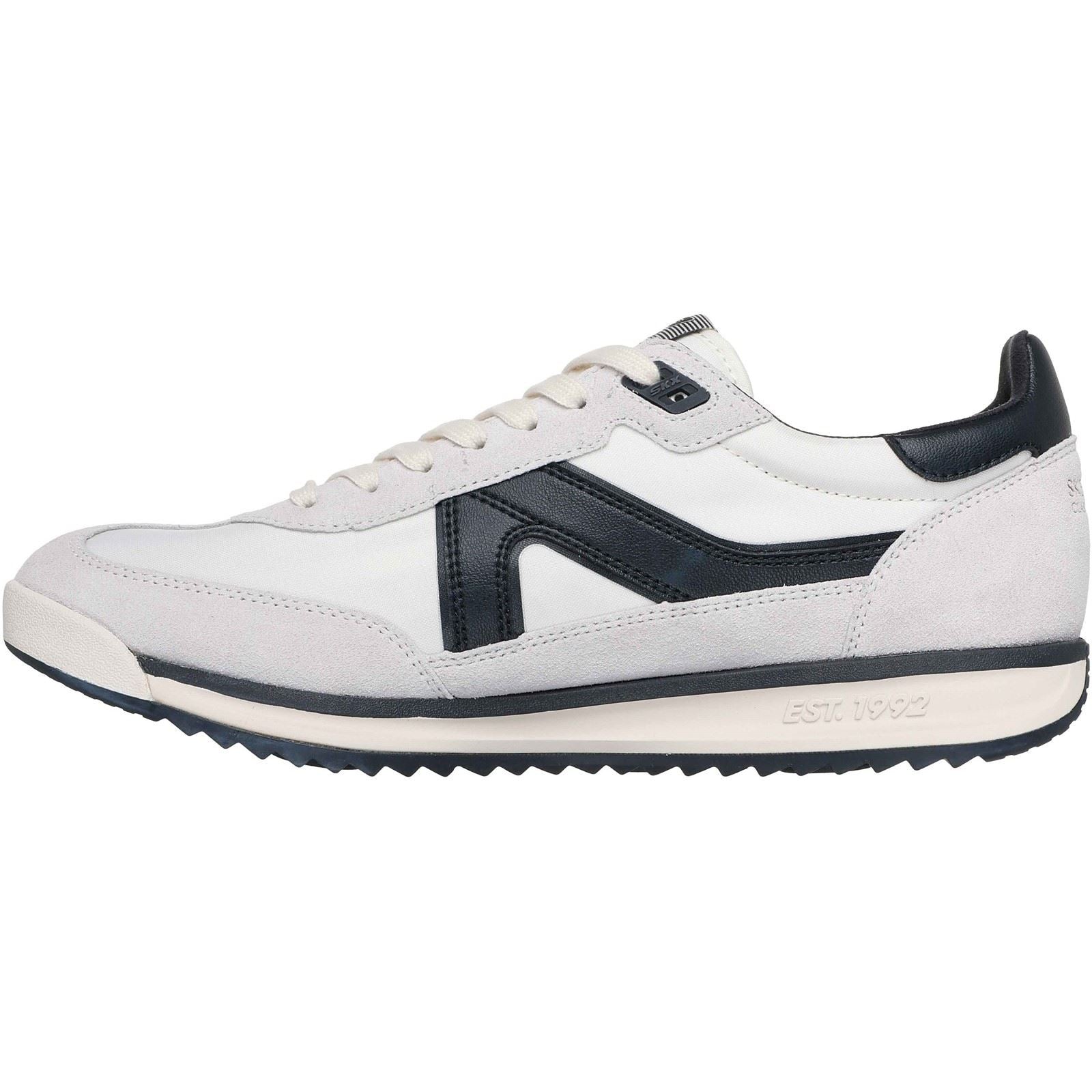 Skechers SKX 92 Spective Baskets En Cuir Pour Hommes Blanches/Noires