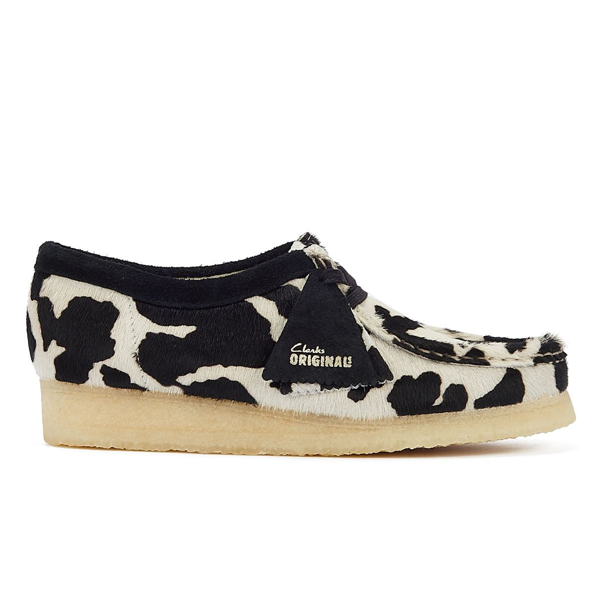 Clarks Originals Wallabee  Chaussures En Cuir Imprimé Vache Pour Femmes