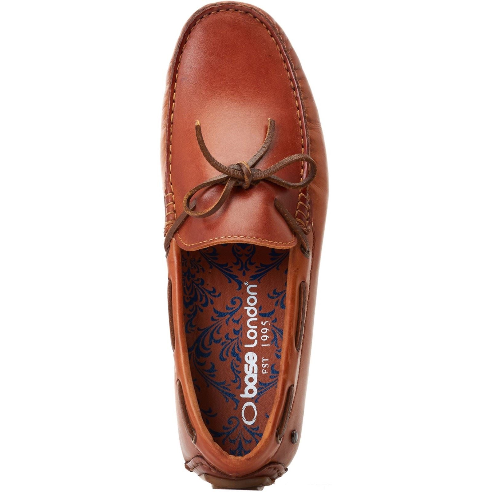 Base London Brooks Chaussures À Enfiler Pour Hommes En Cuir Brûlé