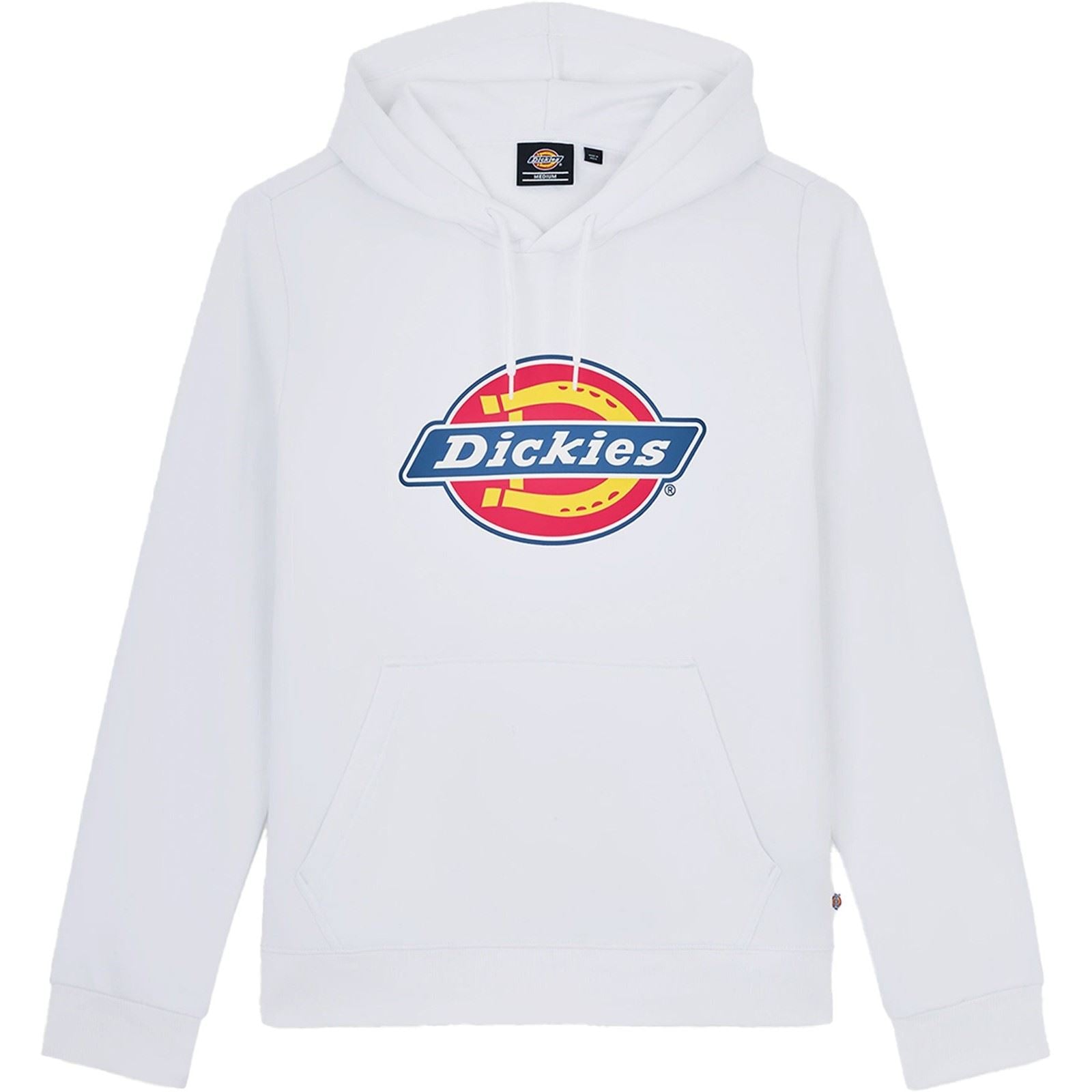 Dickies Icon Logo Sweat À Capuche Blanc En Polyester Pour Adultes Unisexes