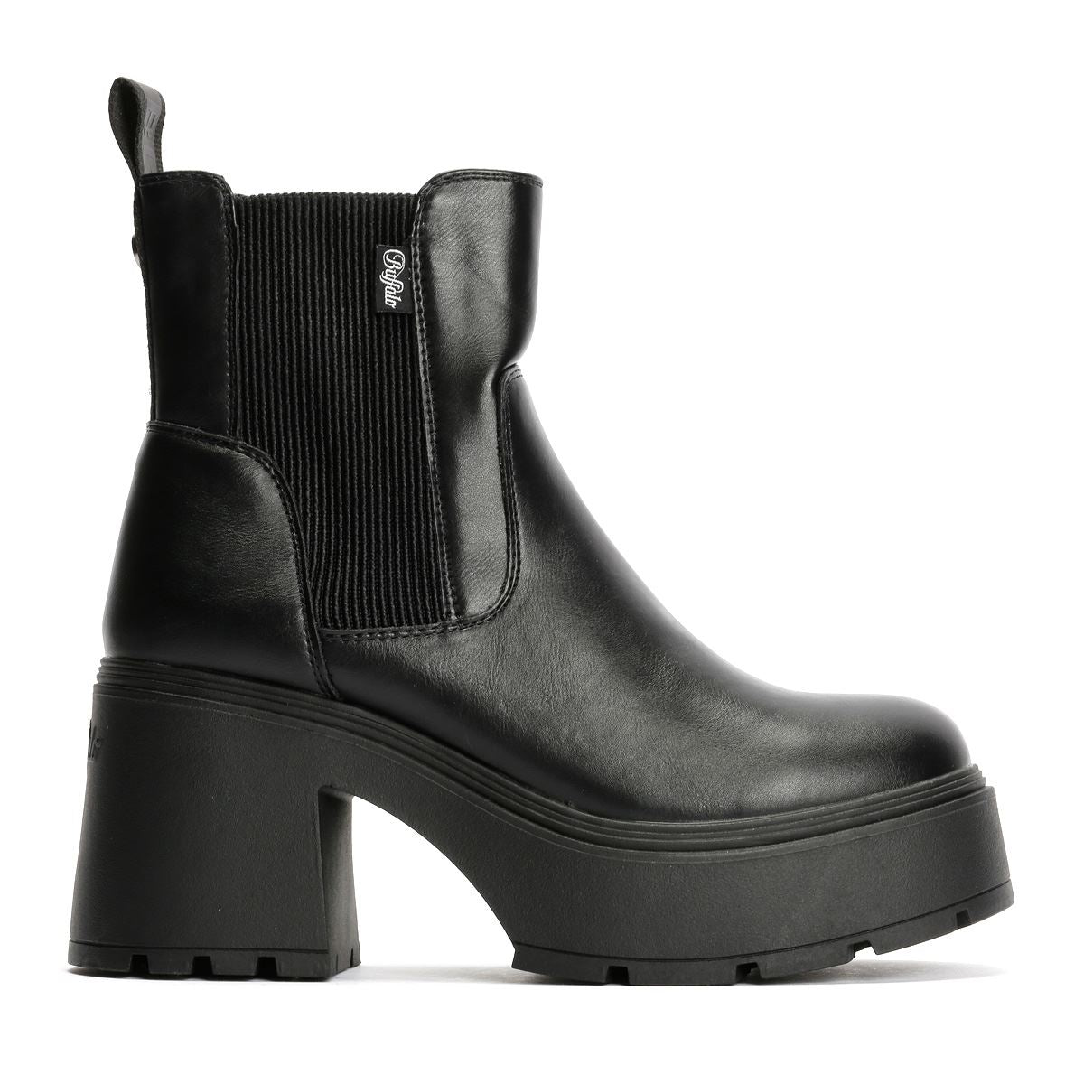 Buffalo Mila Chelsea Bottes Noires Pour Femmes