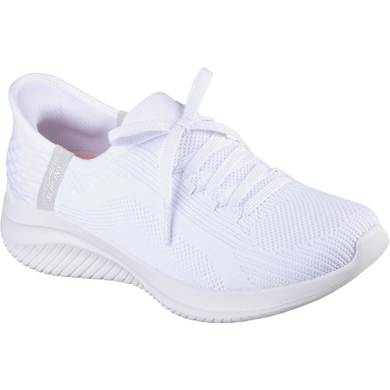 Skechers Ultra Flex 3.0 Brilliant Path Sneakers En Toile Blanche Pour Femme