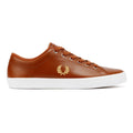 Fred Perry Baseline Baskets En Cuir Pour Homme Marron