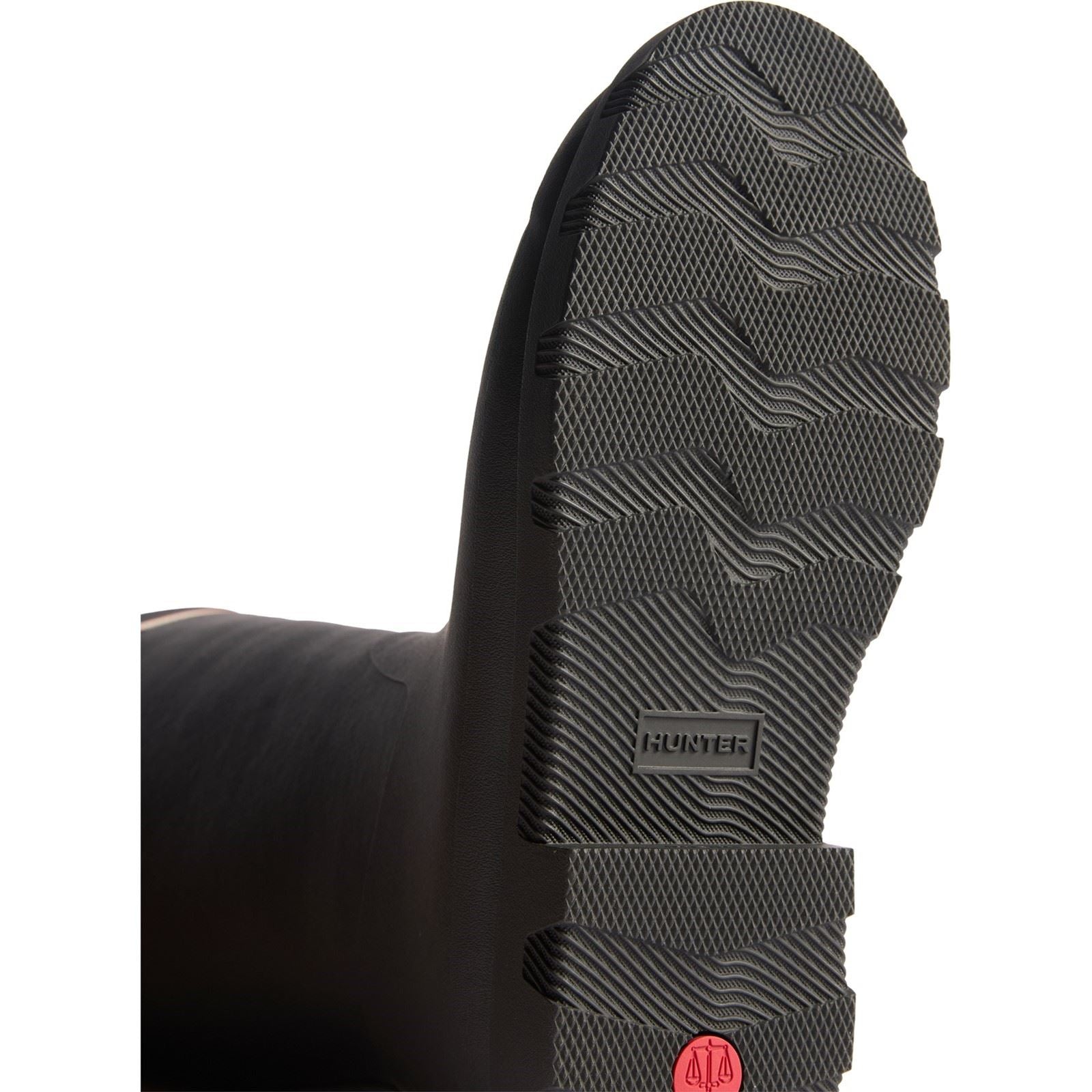 Hunter Downpour Tall Insulated Bottes De Pluie Noires En Caoutchouc Pour Hommes