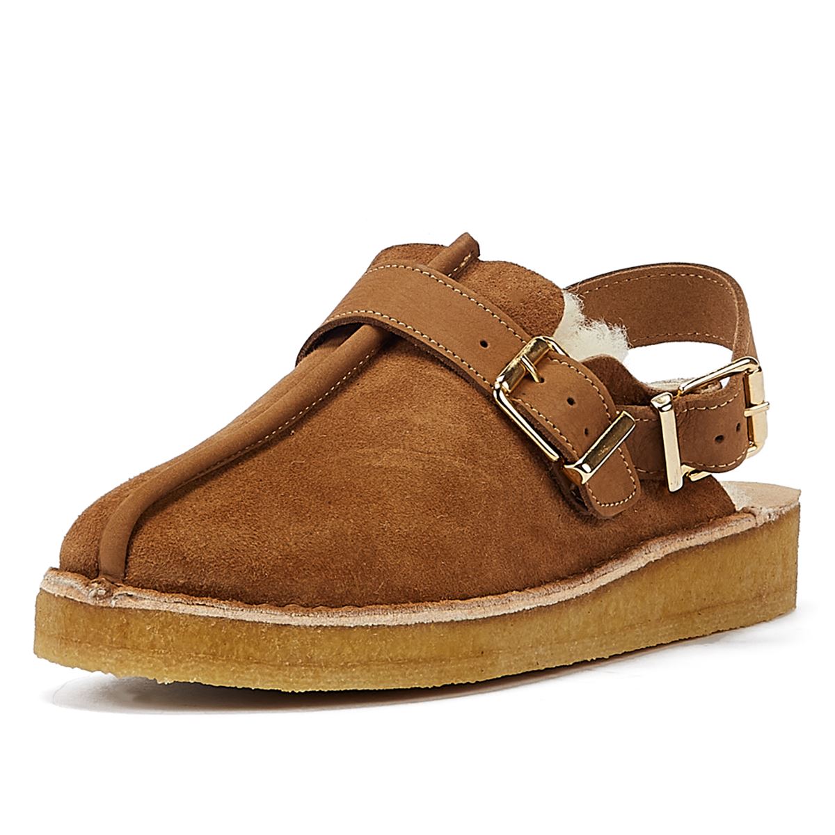 Clarks Originals Trek Mule Sling Doublée Pour Femmes Chaussures Confort Caramel
