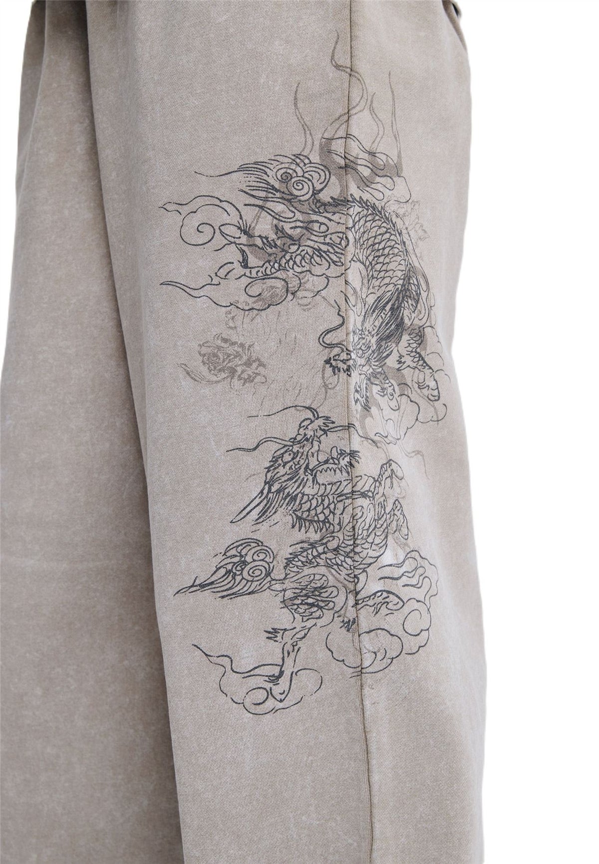 Ed Hardy Gothic Dragon Stone Wash Jogging Gris Pour Femmes