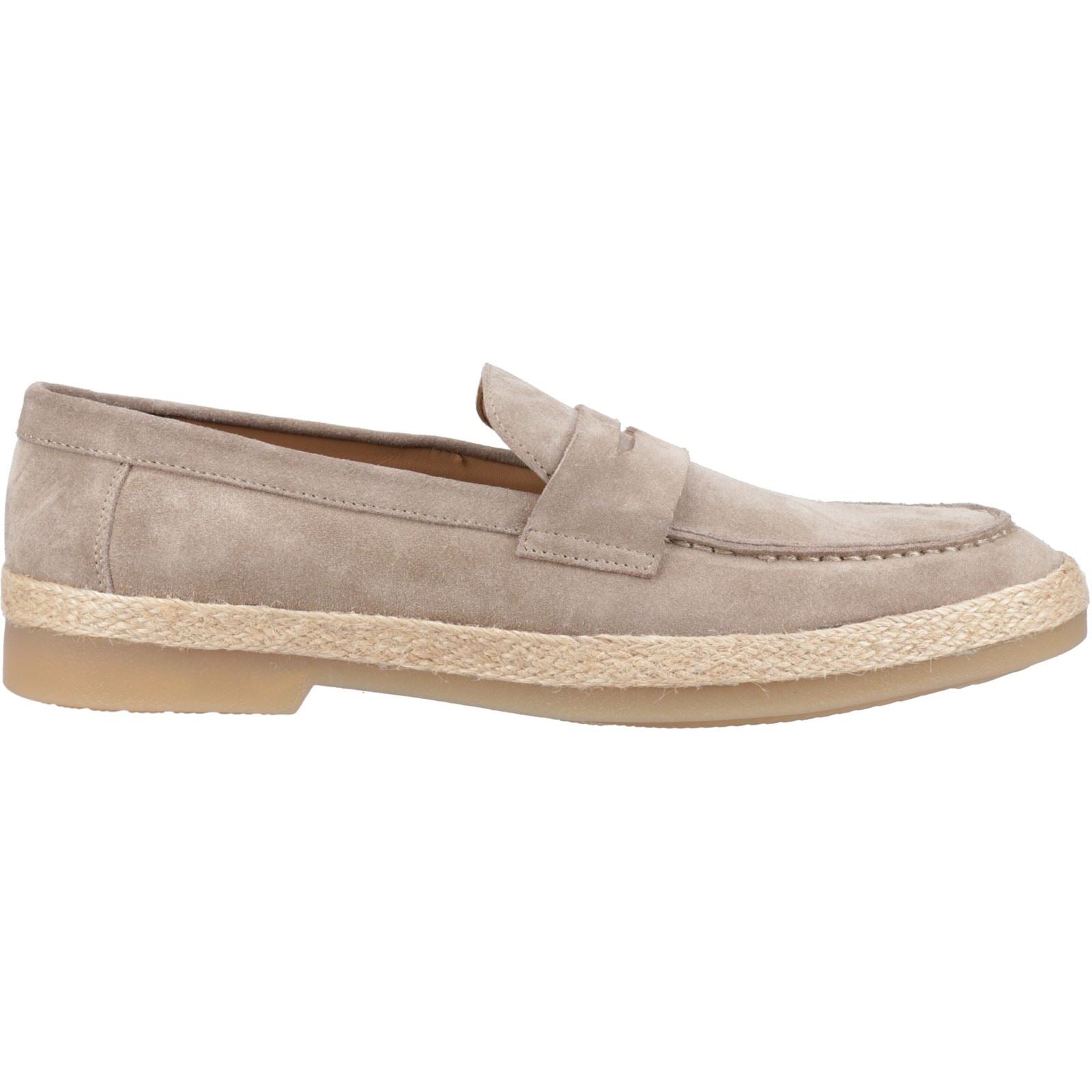 Hush Puppies Laurence Chaussures Mocassins Pour Homme En Daim De Couleur Taupe