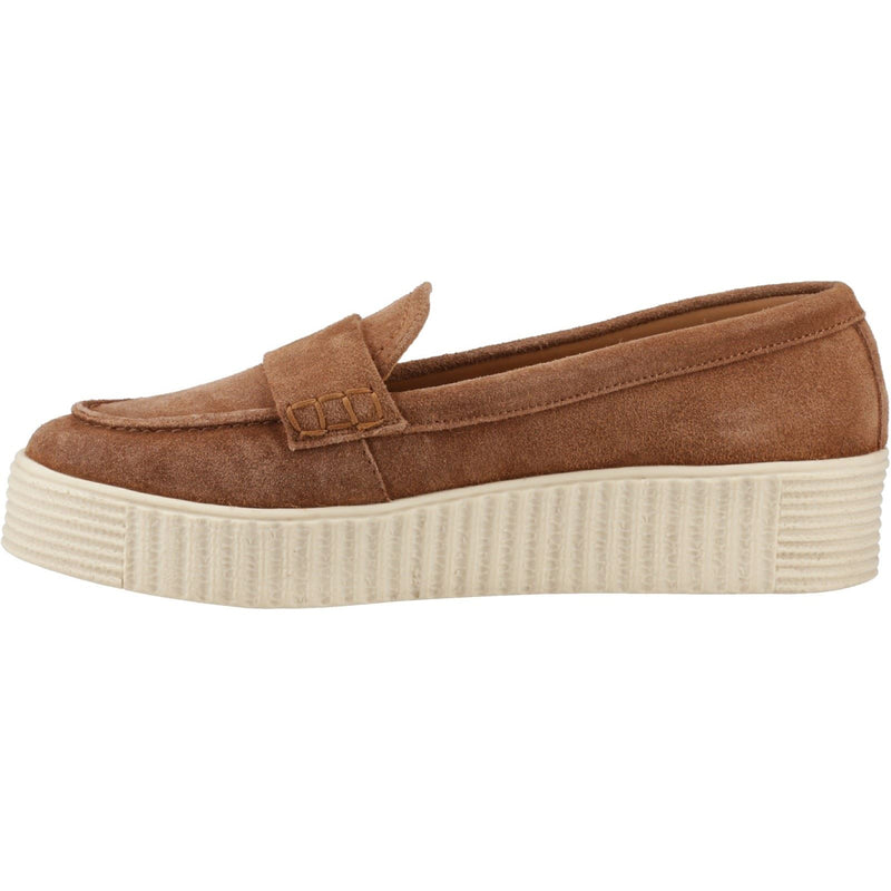 Hush Puppies Tamara Femmes Suède Mocassins Beige