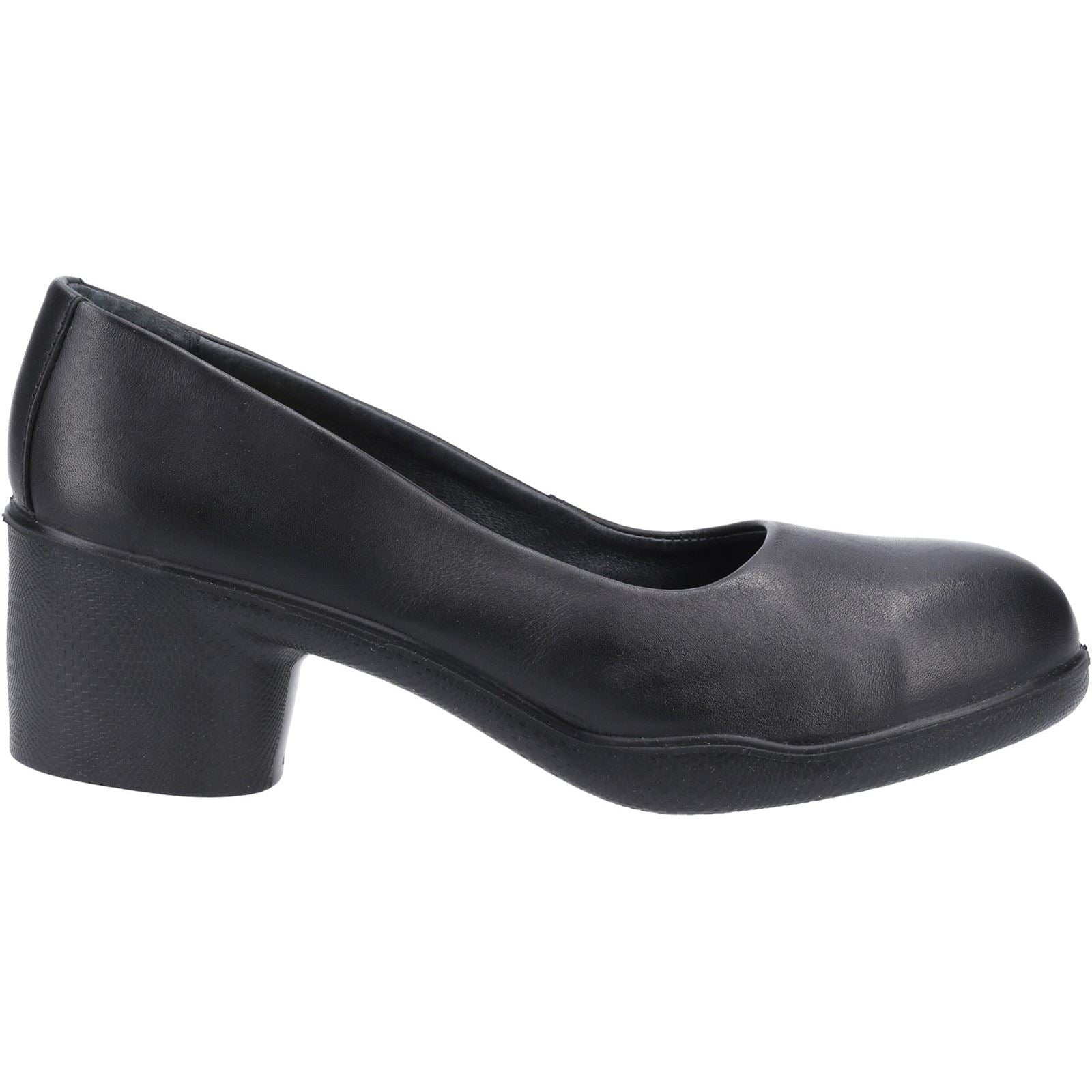Amblers Safety  Chaussures De Sécurité Noires En Cuir Pour Femmes As607