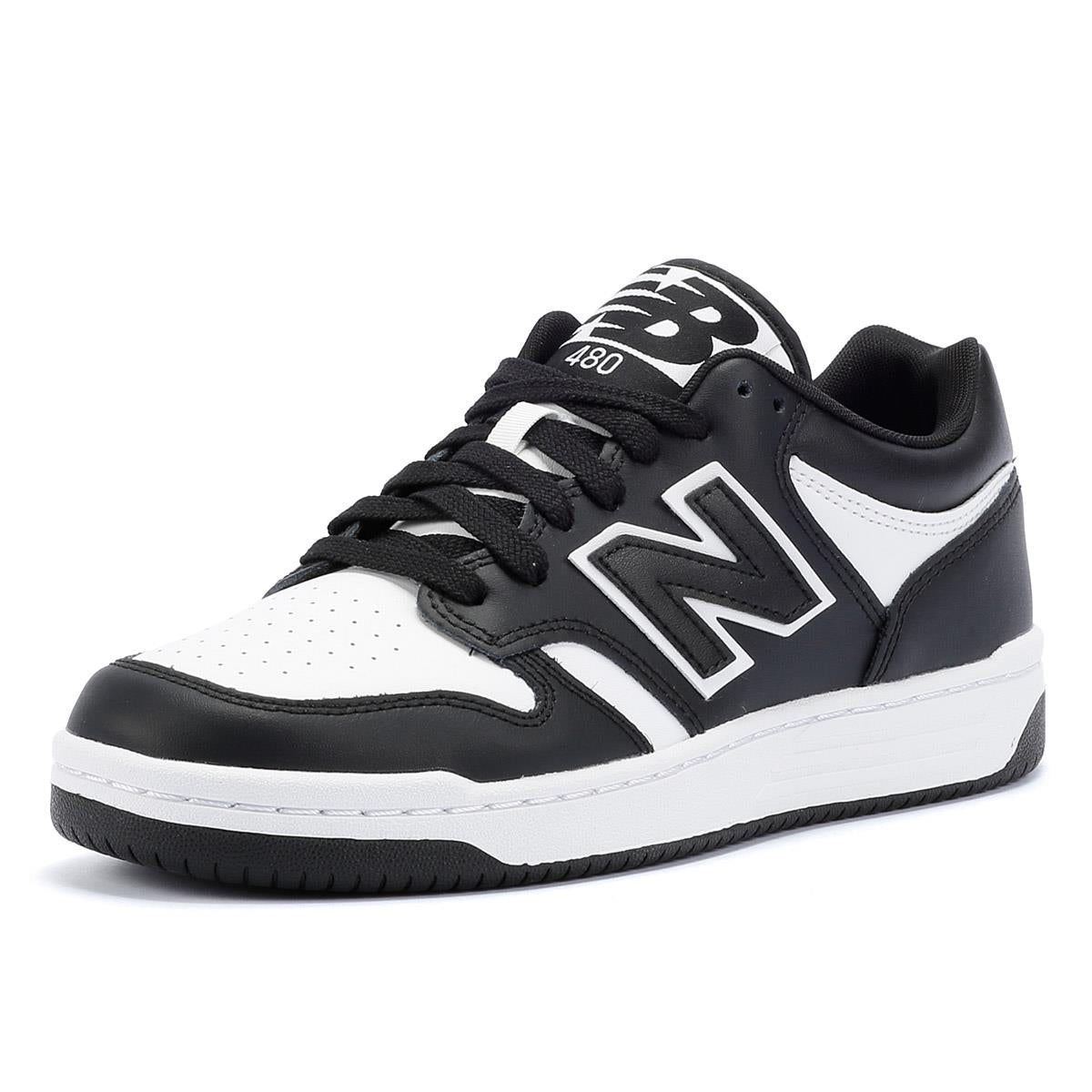 New Balance 480 Baskets Noires En Cuir