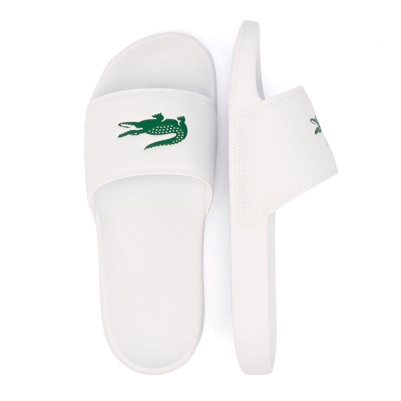 Lacoste Serve Slide 0.0 Sandales Blanches Pour Hommes