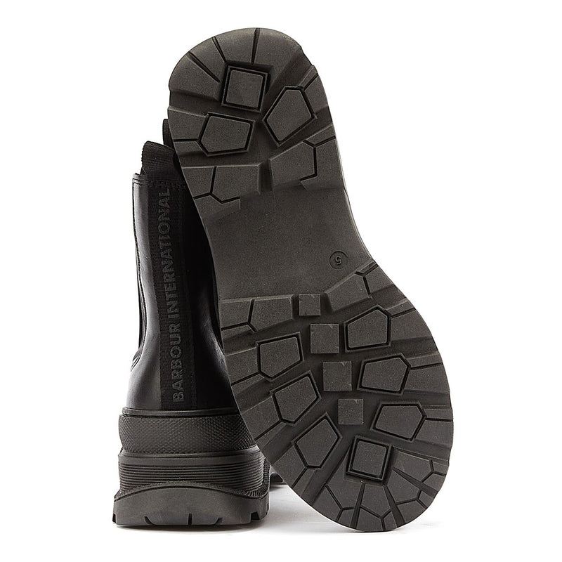 Barbour Bottes Noires Pour Femmes Bi Strada