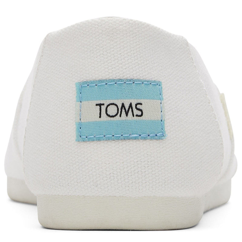 TOMS Alpargata Espadrilles Blanches Pour Femmes En 100% Coton