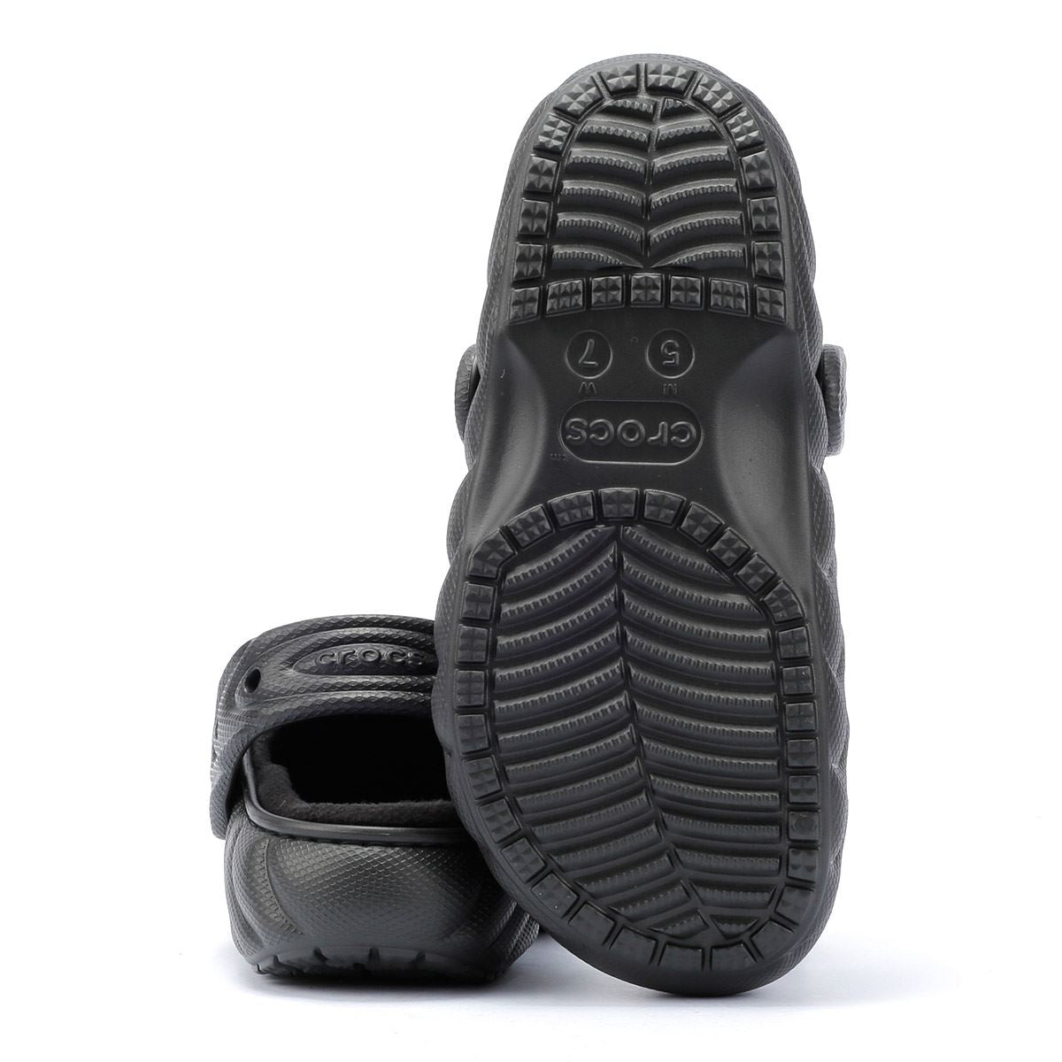Crocs Classic Lined Overpuff Chaussures Noires Pour Femmes