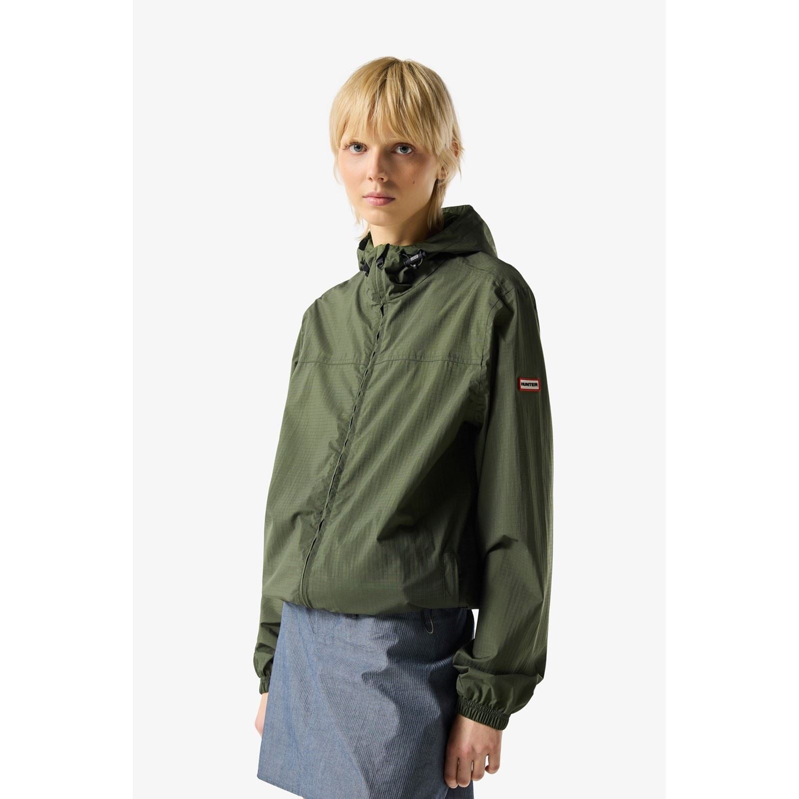 Hunter Packable Rain Veste De Pluie Verte Unisexe Packable