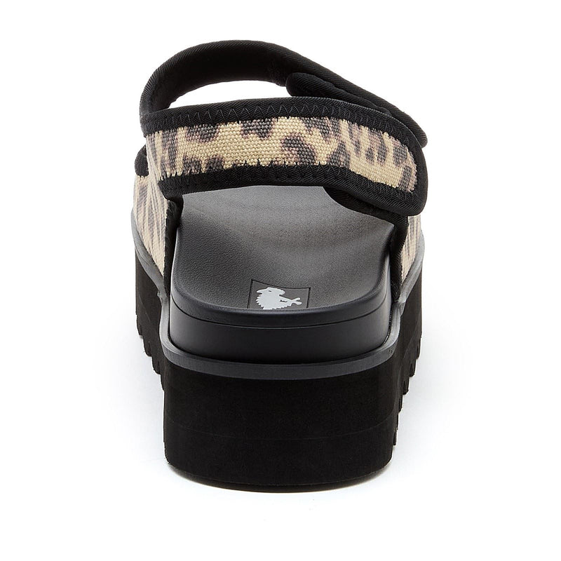 Rocket Dog Balmy Dexter Sandales Pour Femmes En Textile Beige/Noir