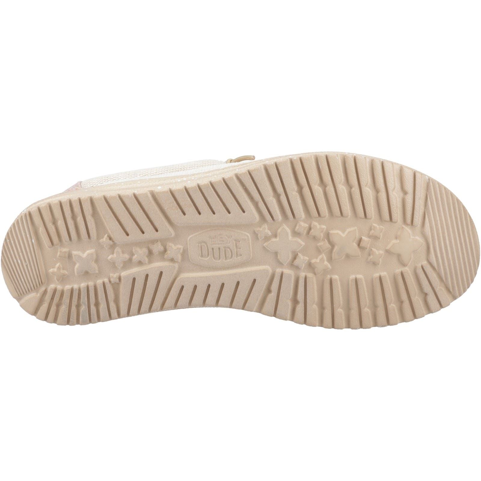 HEYDUDE Wally Coastline Chaussures Bateau En Tissu Argent Pour Hommes