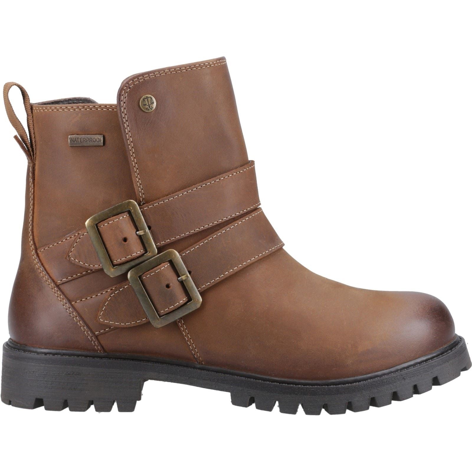Hunter Ness Bottes En Cuir Pour Femmes De Couleur Brun Foncé