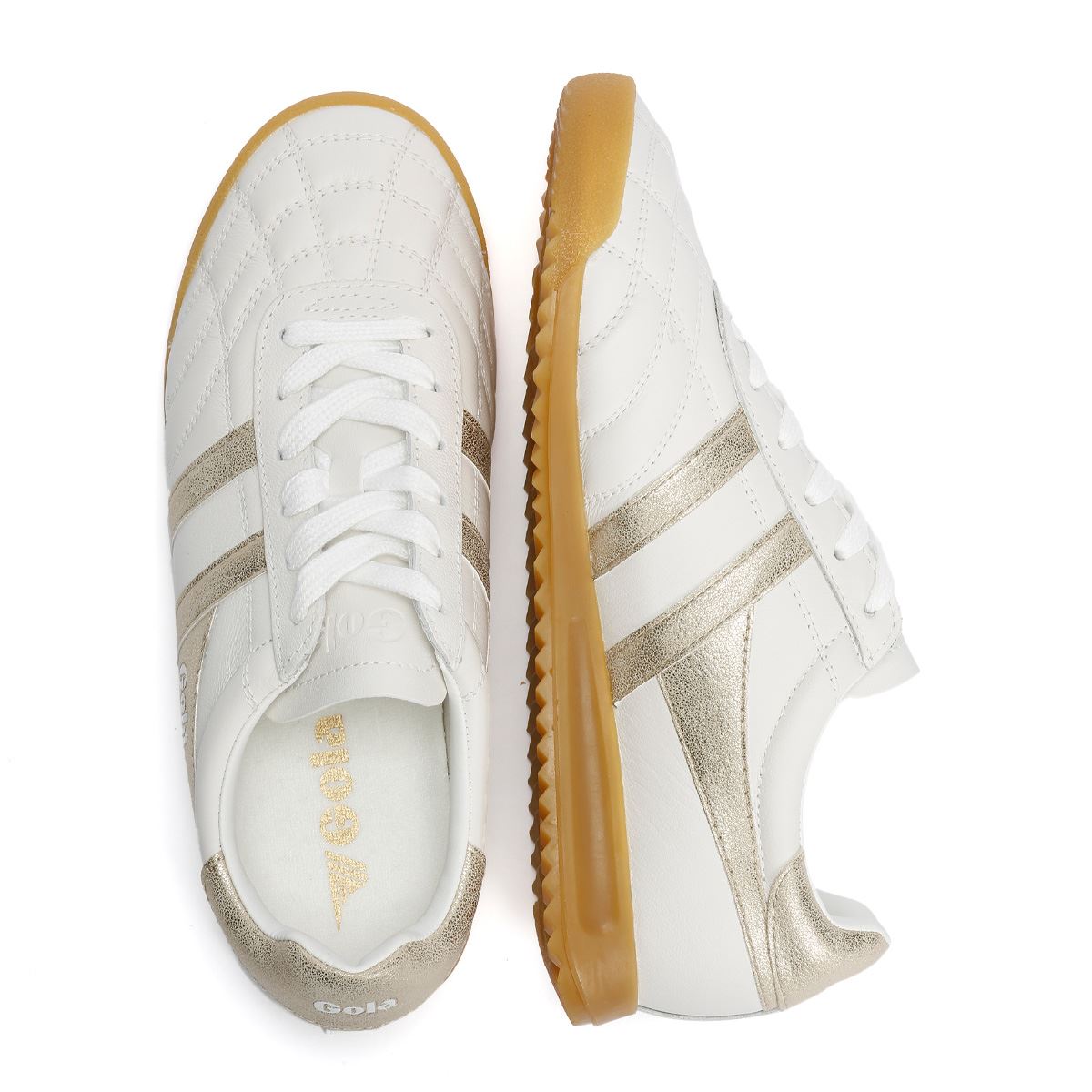 Gola Stadium Baskets Blanches En Cuir Pour Femmes