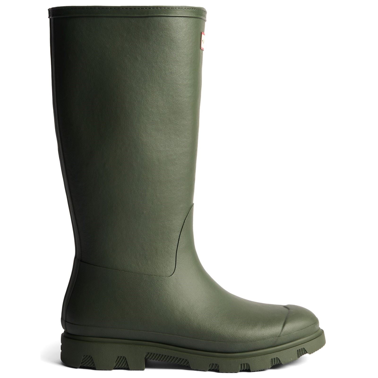 Hunter Downpour Tall Insulated Bottes De Wellington En Caoutchouc Pour Femmes En Olive Foncé
