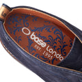 Base London Knebworth Chaussures Bleu Marine En Cuir Pour Hommes