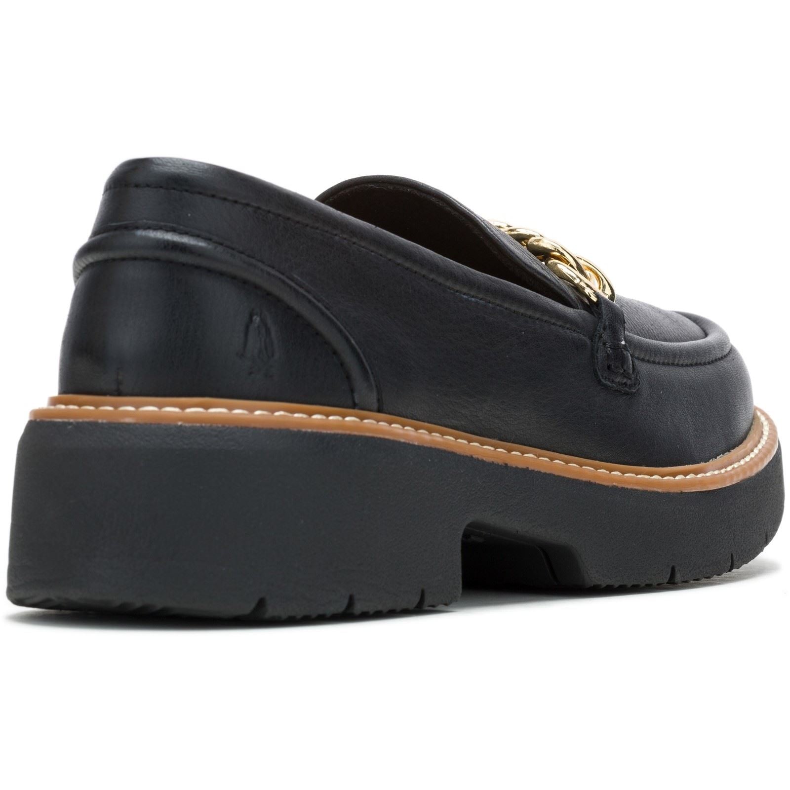 Hush Puppies Jodie Mocassins Noirs Pour Femmes En Cuir