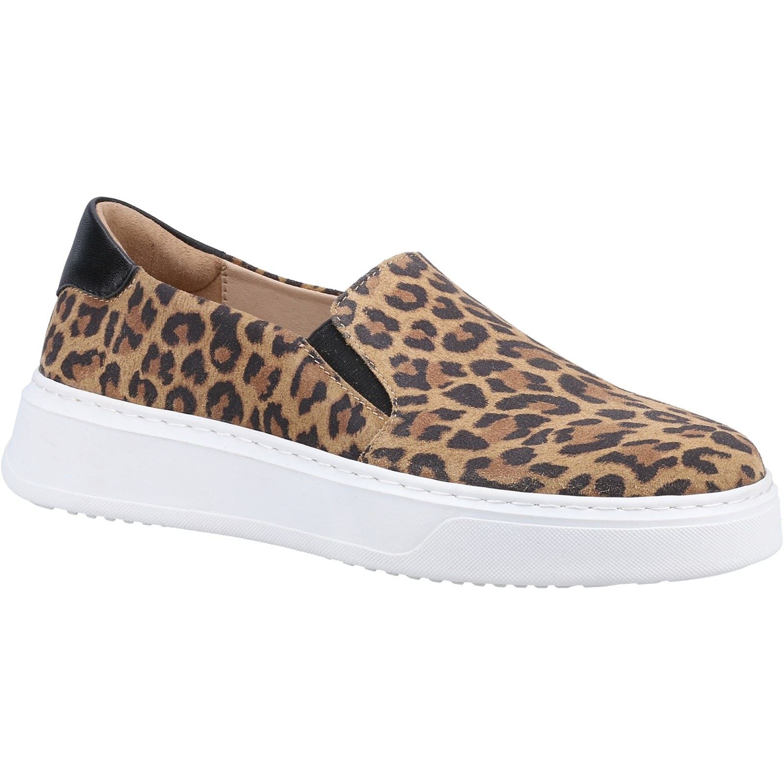 Hush Puppies Corinne Baskets Léopard En Cuir Pour Femmes