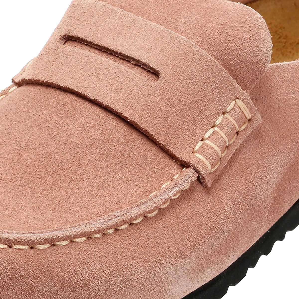 Birkenstock Naples Regular Sabots Roses En Suède Pour Femmes