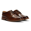 Chapman & Moore Longwing Brogue Country Chaussures En Cuir Pour Hommes Brunes À Lacets