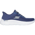 Skechers Go Walk Flex Chaussures De Sport Pour Femmes En Textile Bleu/vert