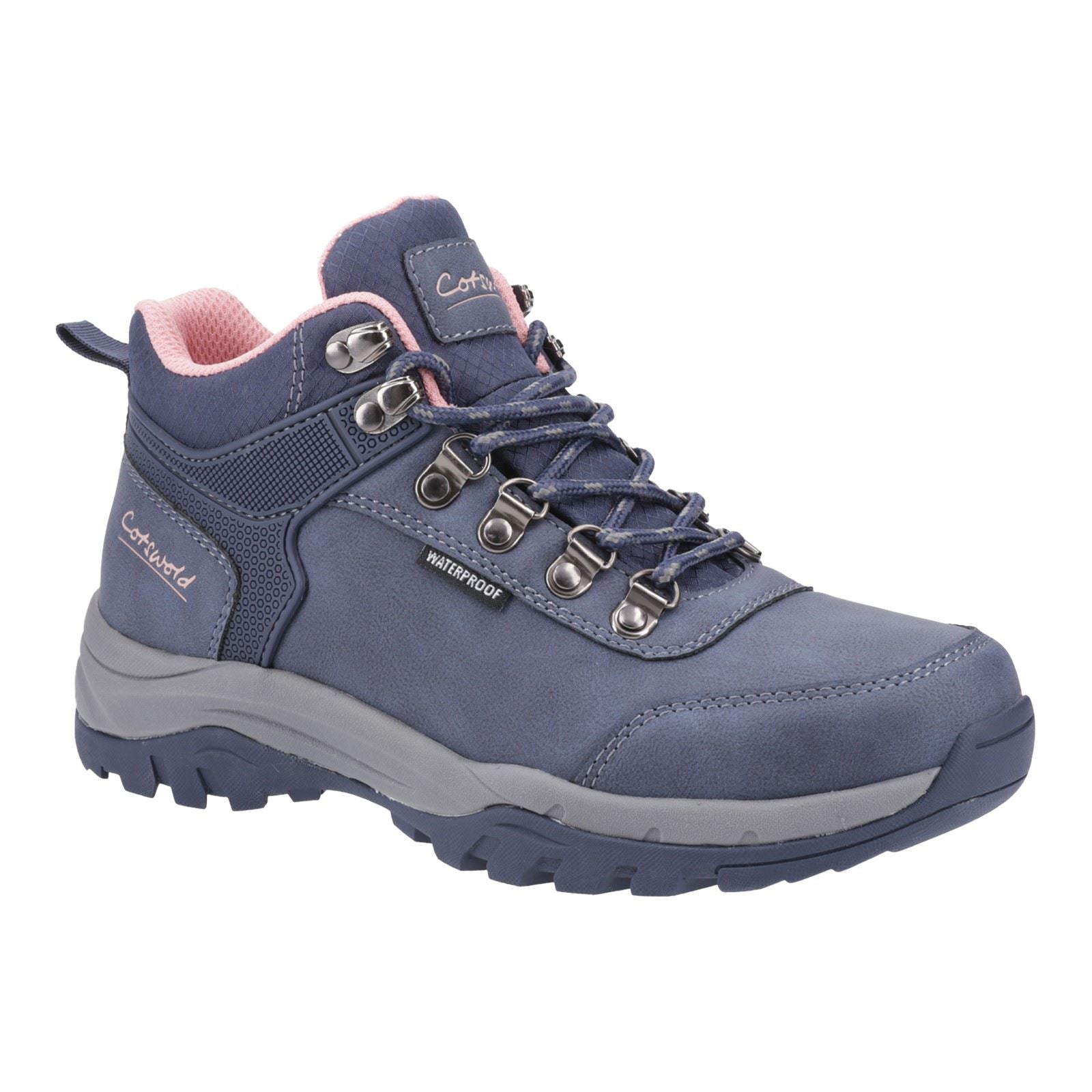 Cotswold Overbury Bottes De Randonnée Pour Femmes En Polyuréthane, Bleu Marine