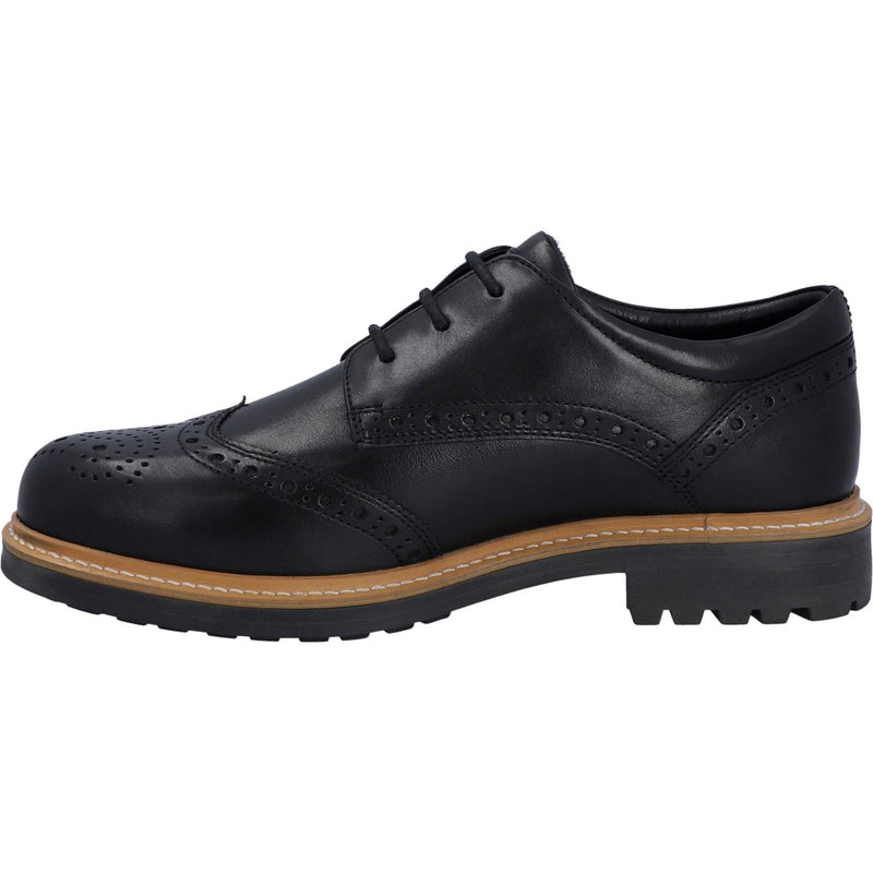 Hunter Cawdor Chaussures Richelieu Pour Hommes En Cuir Noir
