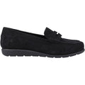 Hush Puppies Shelby Femmes Suédoises Mocassins Noirs