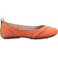 Hush Puppies Janessa Flats En Cuir Pour Femmes De Couleur Corail