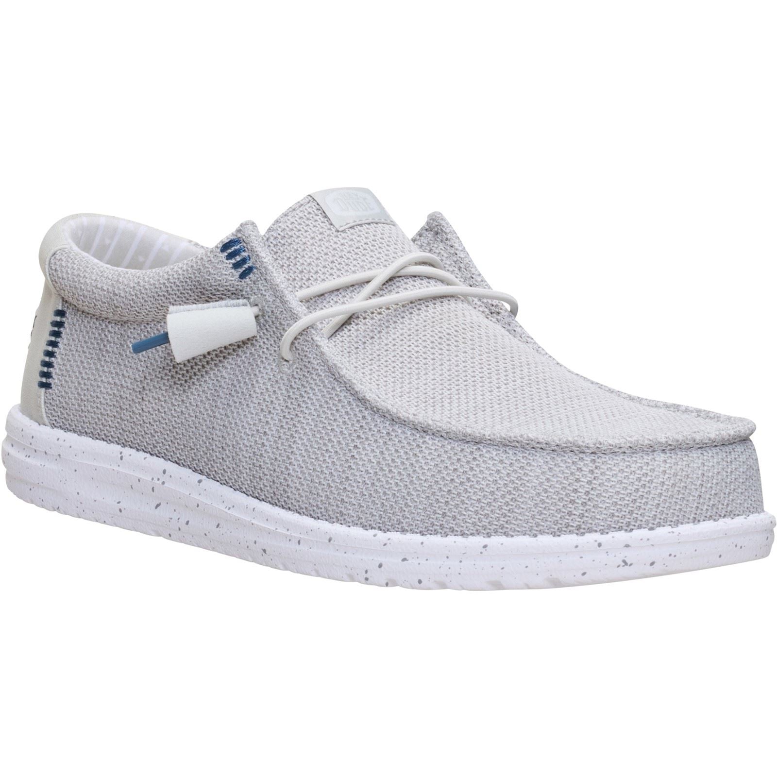 HEYDUDE Wally Stretch Sox Mocassins En Polyester Pour Hommes Bleu Aube/Multi