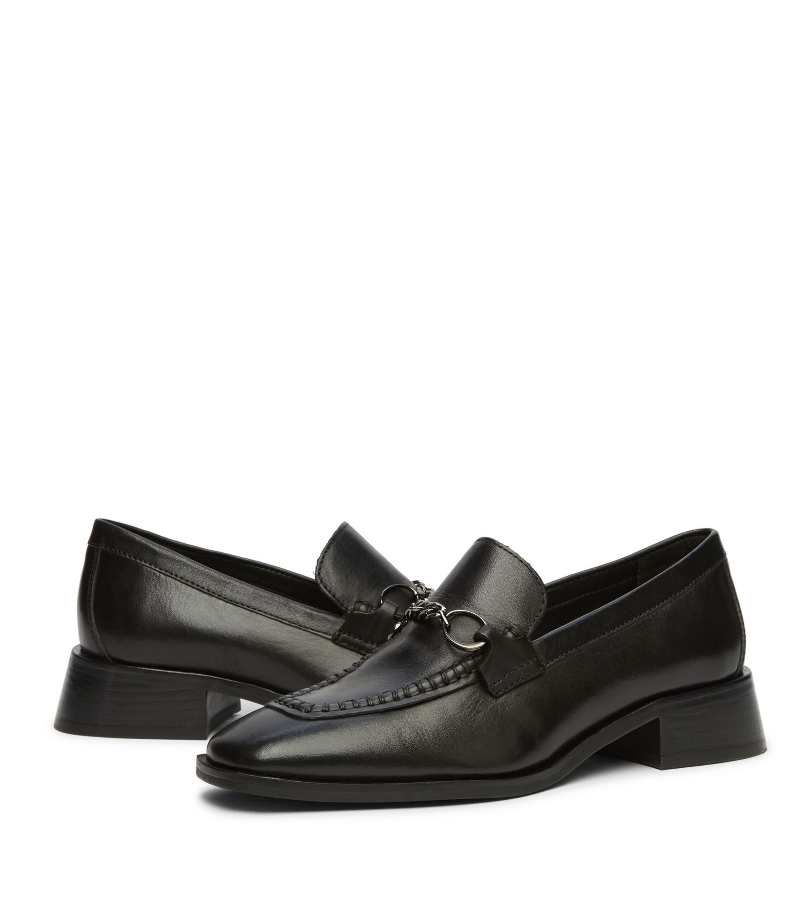 Osprey London The Islington Mocassins En Cuir Pour Femmes Noirs