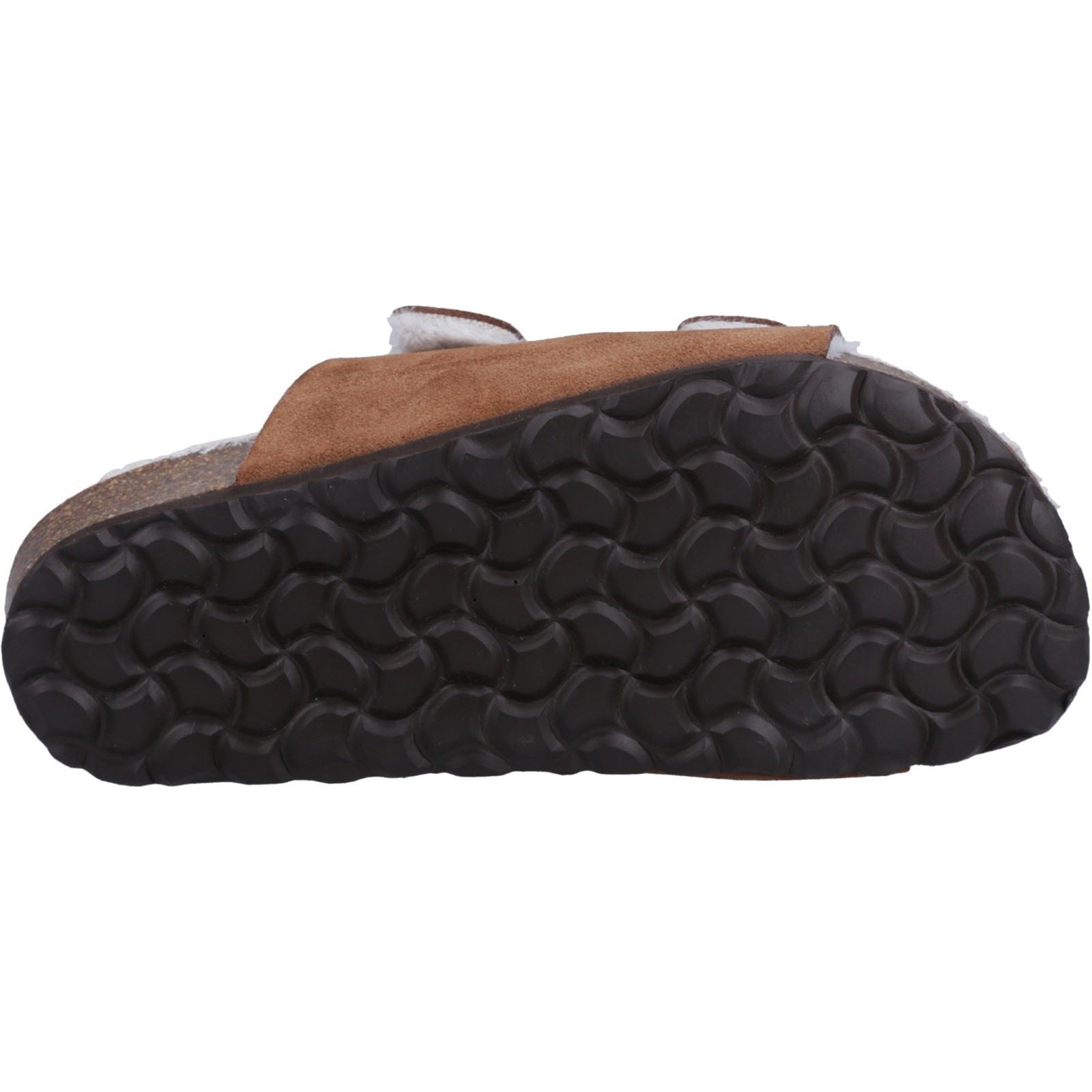 Hush Puppies Jessie Chaussons Pour Femmes En Cuir Couleur Beige