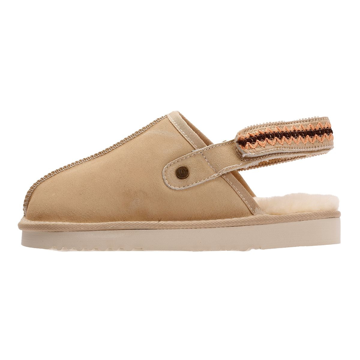 Osprey London The Constellation Pantoufles Beiges En Suède Pour Femmes