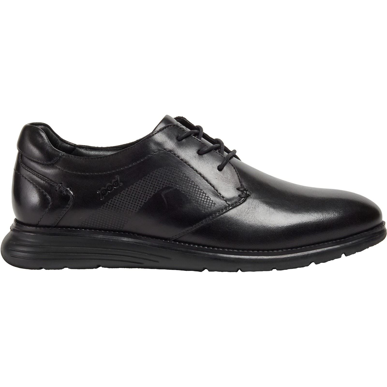 Pod Aston Chaussures Noires En Cuir Pour Homme À Lacets