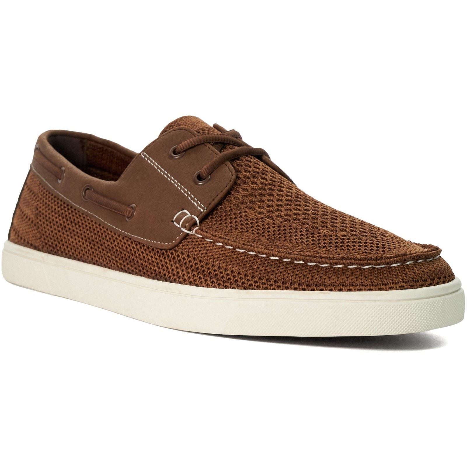 Dune Blaizerss Chaussures Bateau Pour Hommes En Tissu Beige