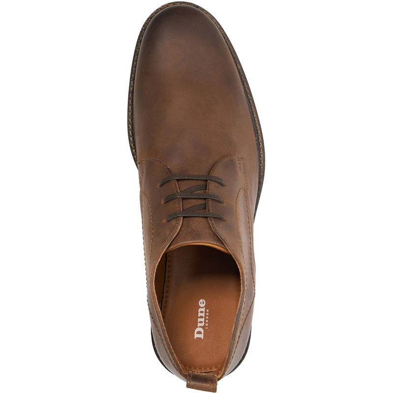 Dune Charleys Bottes En Cuir Marron Pour Hommes
