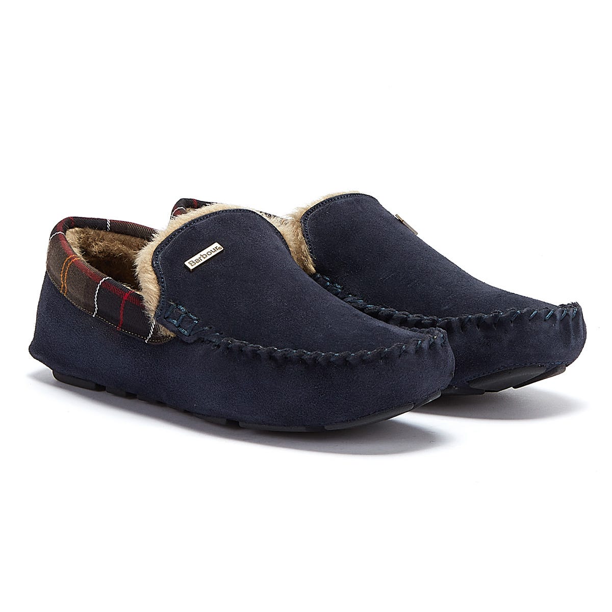 Barbour Monty Chaussons Bleu Marine Pour Hommes