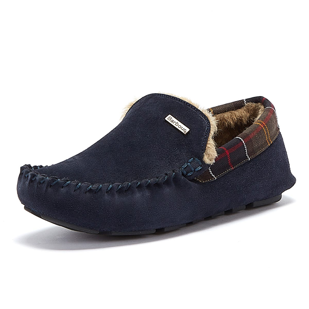 Barbour Monty Chaussons Bleu Marine Pour Hommes