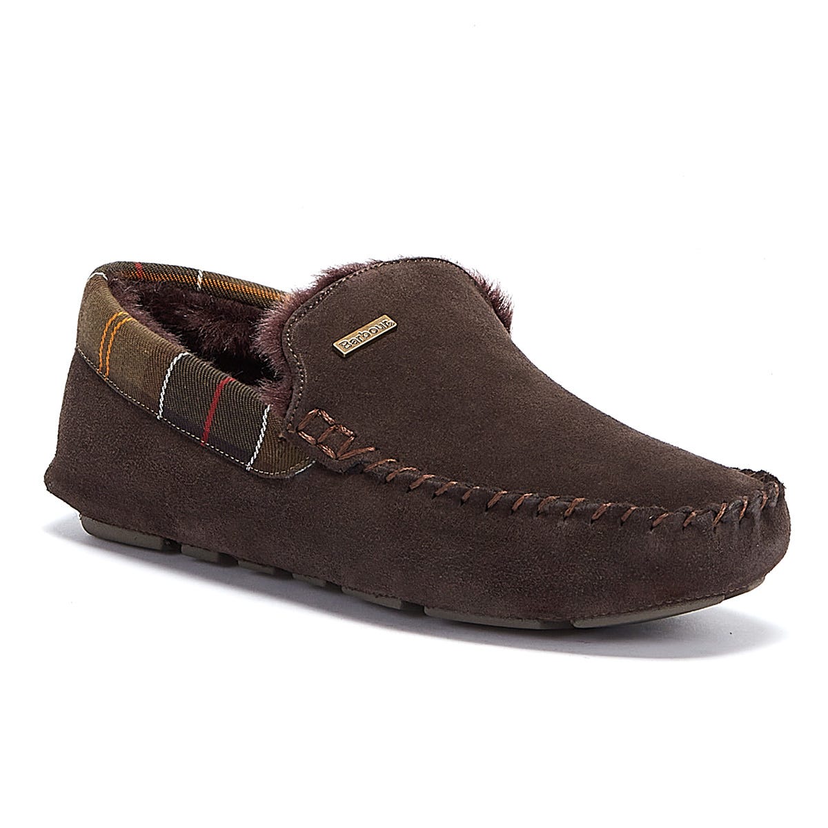 Barbour Monty Chaussons Marron Pour Hommes