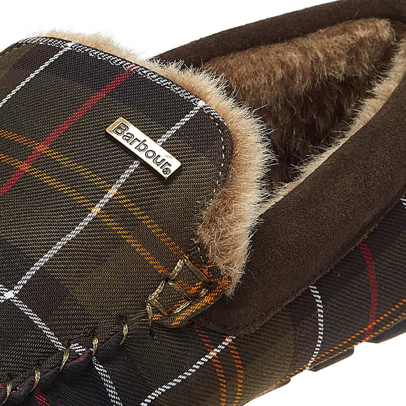 Barbour Monty Mens Tartan Slippers