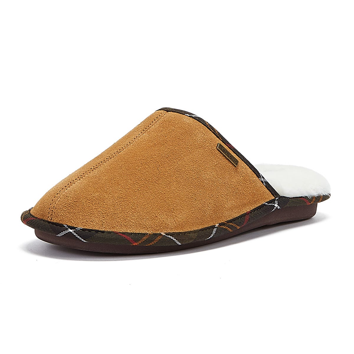 Barbour Young Suede Pantoufles Sable Pour Hommes