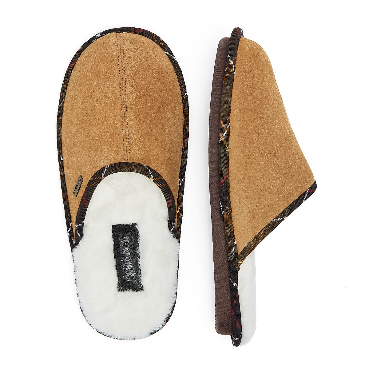 Barbour Young Suede Pantoufles Sable Pour Hommes