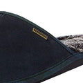 Barbour Young Suede Mens Navy Slippers