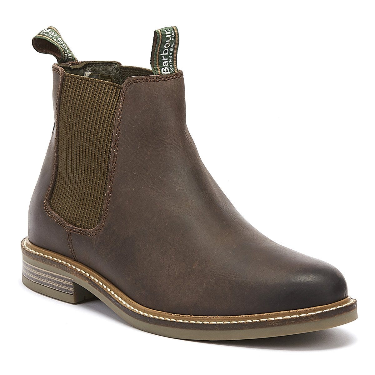 Barbour Farsley Bottes Marron En Cuir Pour Hommes